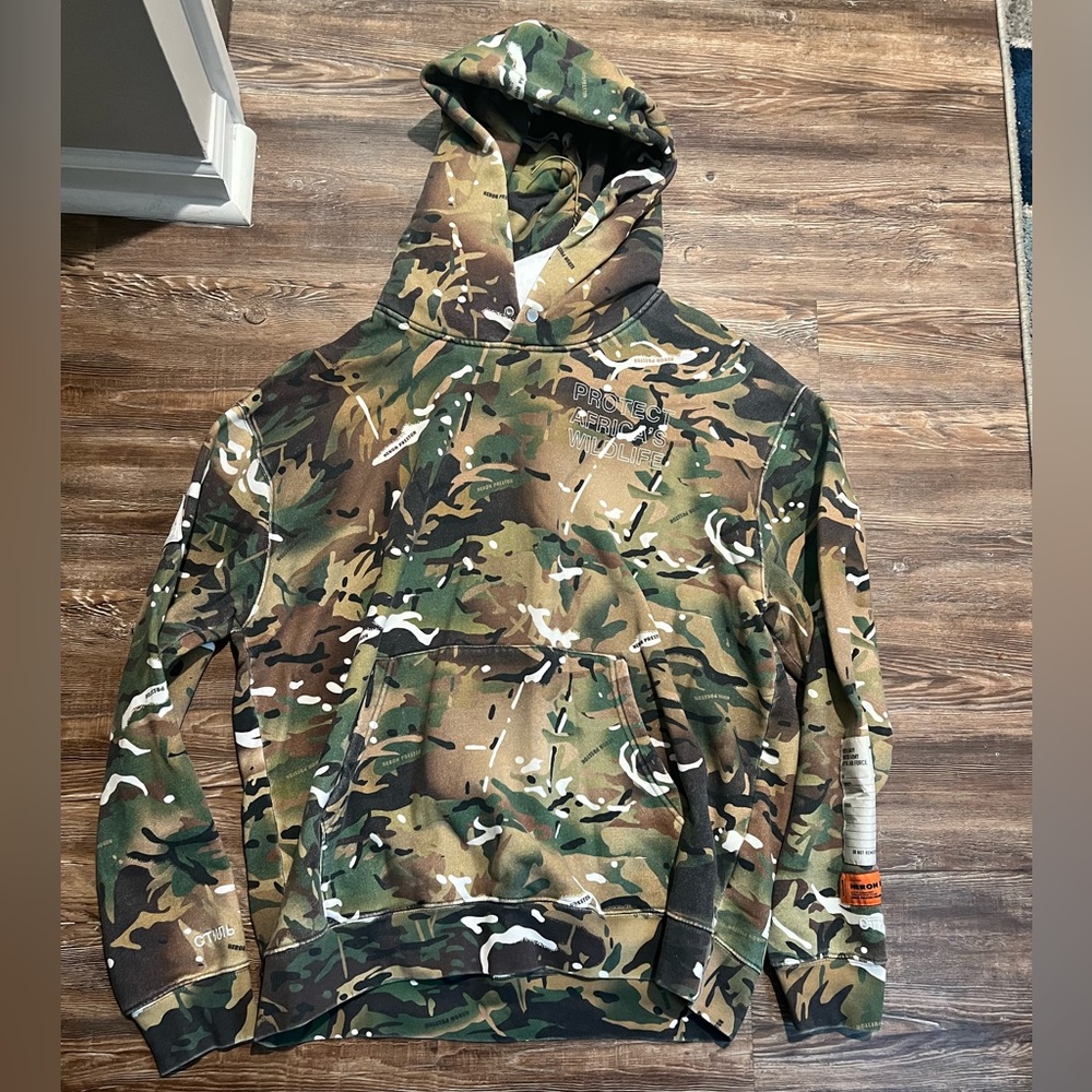 Men’s Heron Preston Camo hoodie size XXL